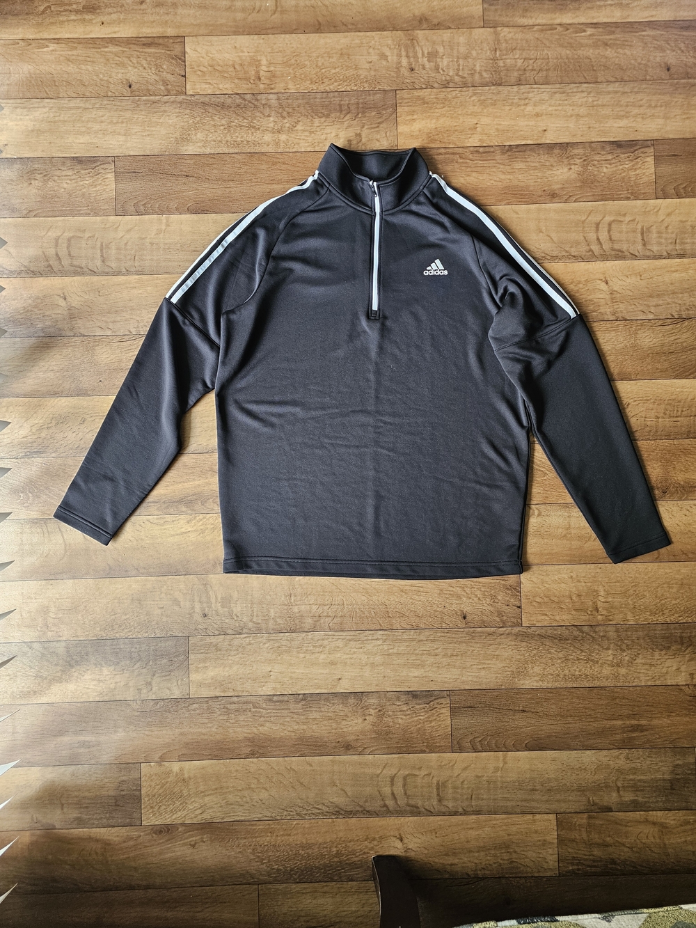 Adidas Men’s Black Quarter-Zip Training Top